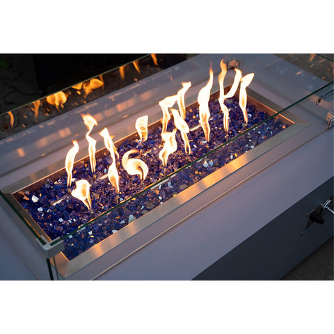 Stanbroil eco-friendly fire glass option replacing wood or lava media.