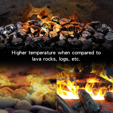 Stanbroil fire glass diamonds reflect light for stunning landscaping accents.