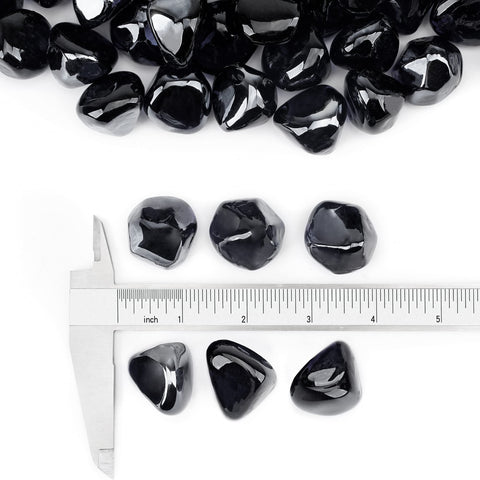 Stanbroil fire glass diamonds with dazzling jewel-tone finish for ambient outdoor fires.