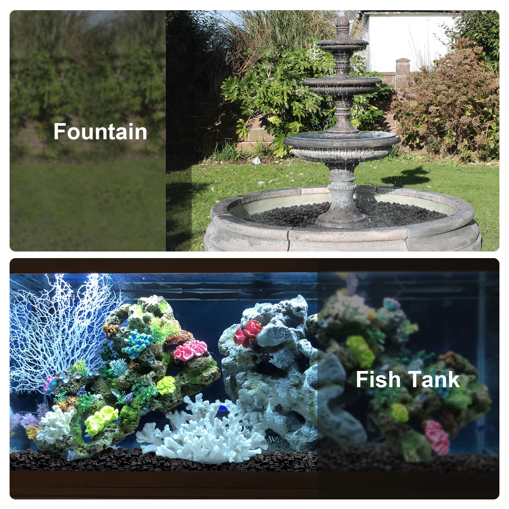 Stanbroil drops brighten a fish tank with safe, cleanup-friendly design