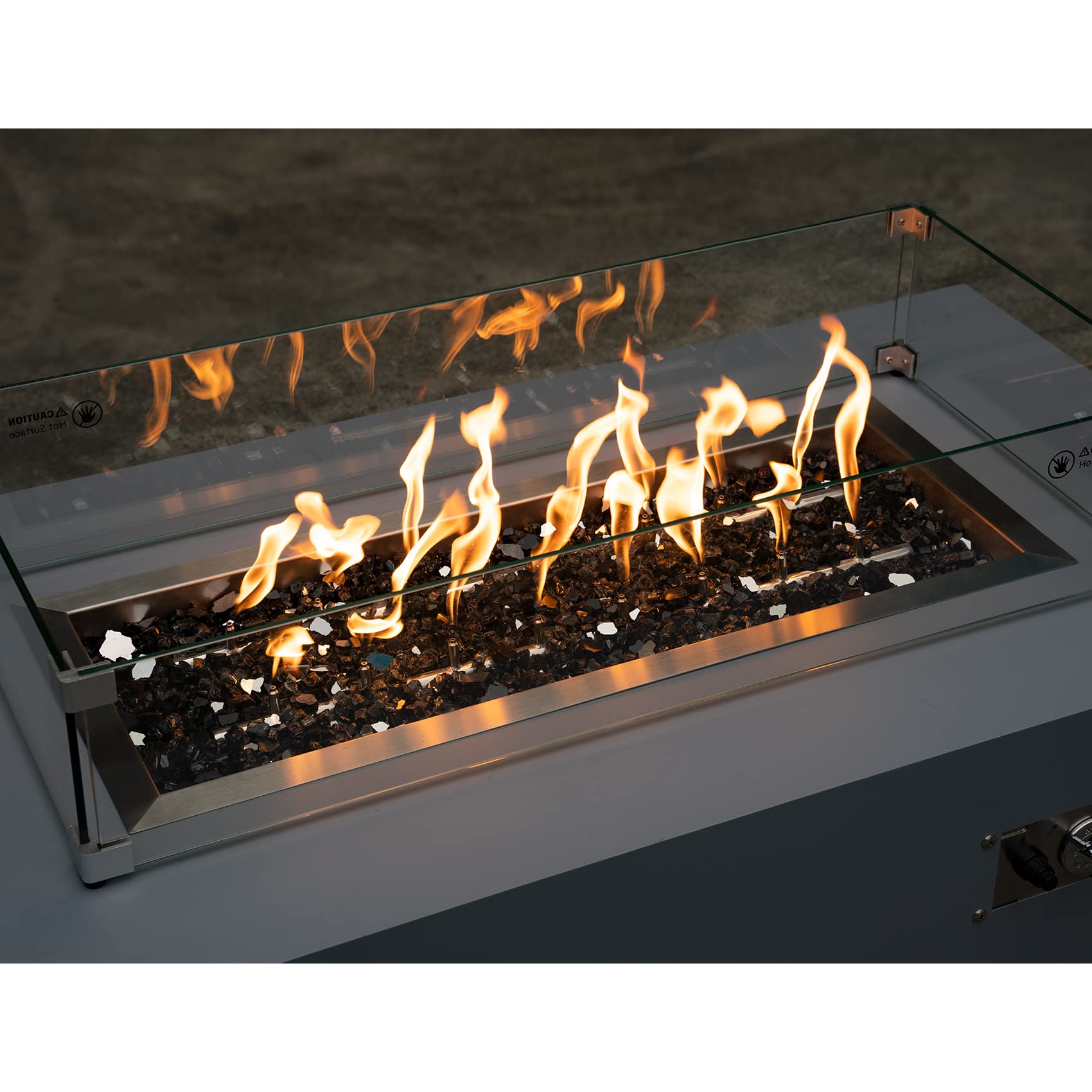 Easy-clean Stanbroil fire glass ready for vinegar and water rinse