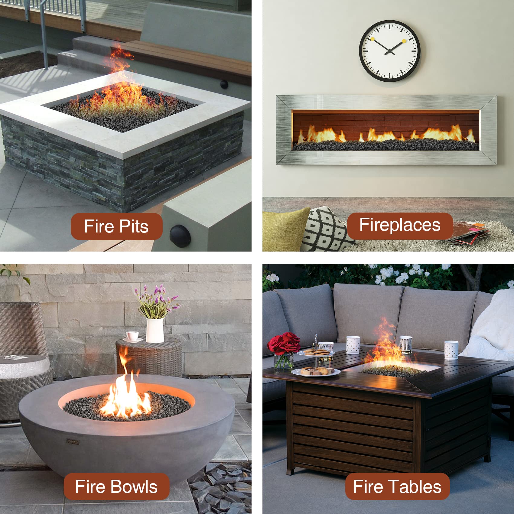 Stanbroil fire pit base decor creating a natural foundation for flames