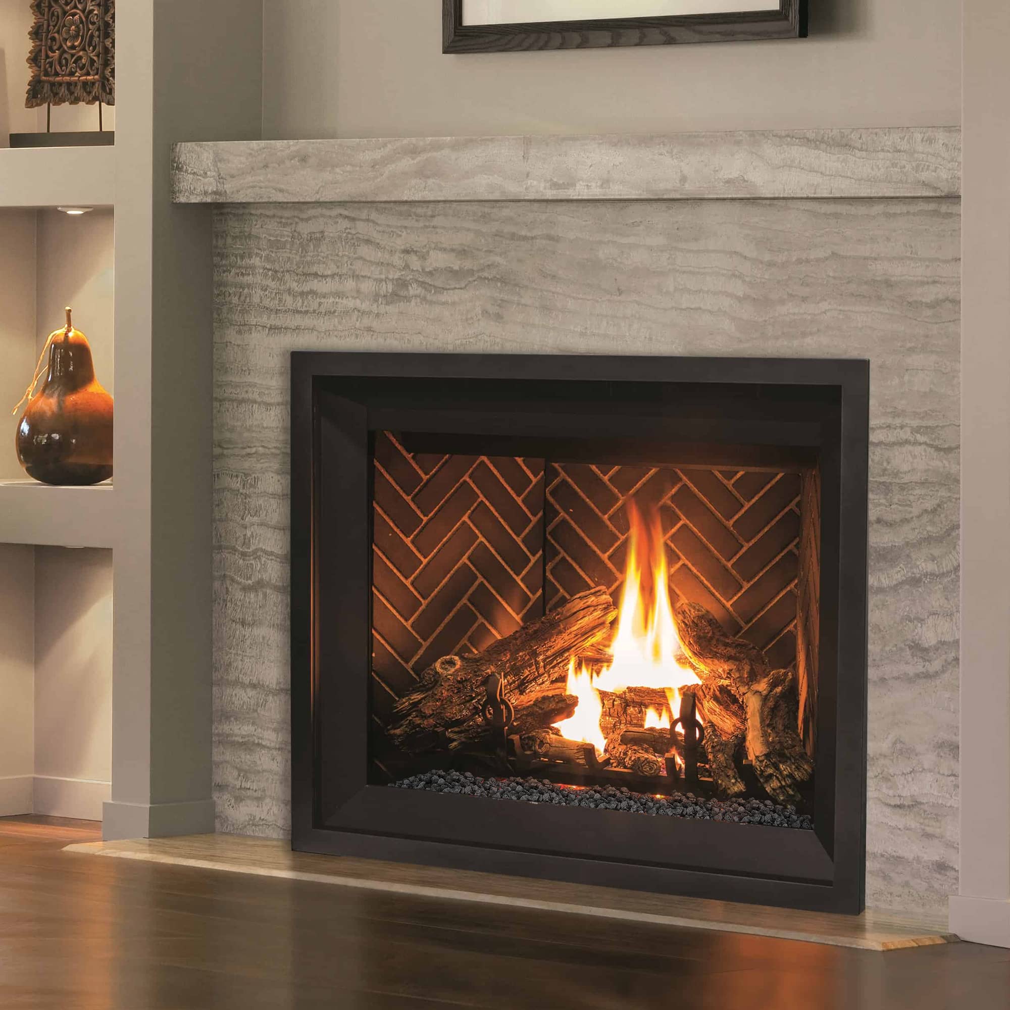 Stanbroil fire pit tabletop mood with decorative lava bed