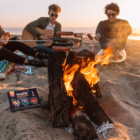 Stanbroil fire starters use a base material that lights quickly and safely.