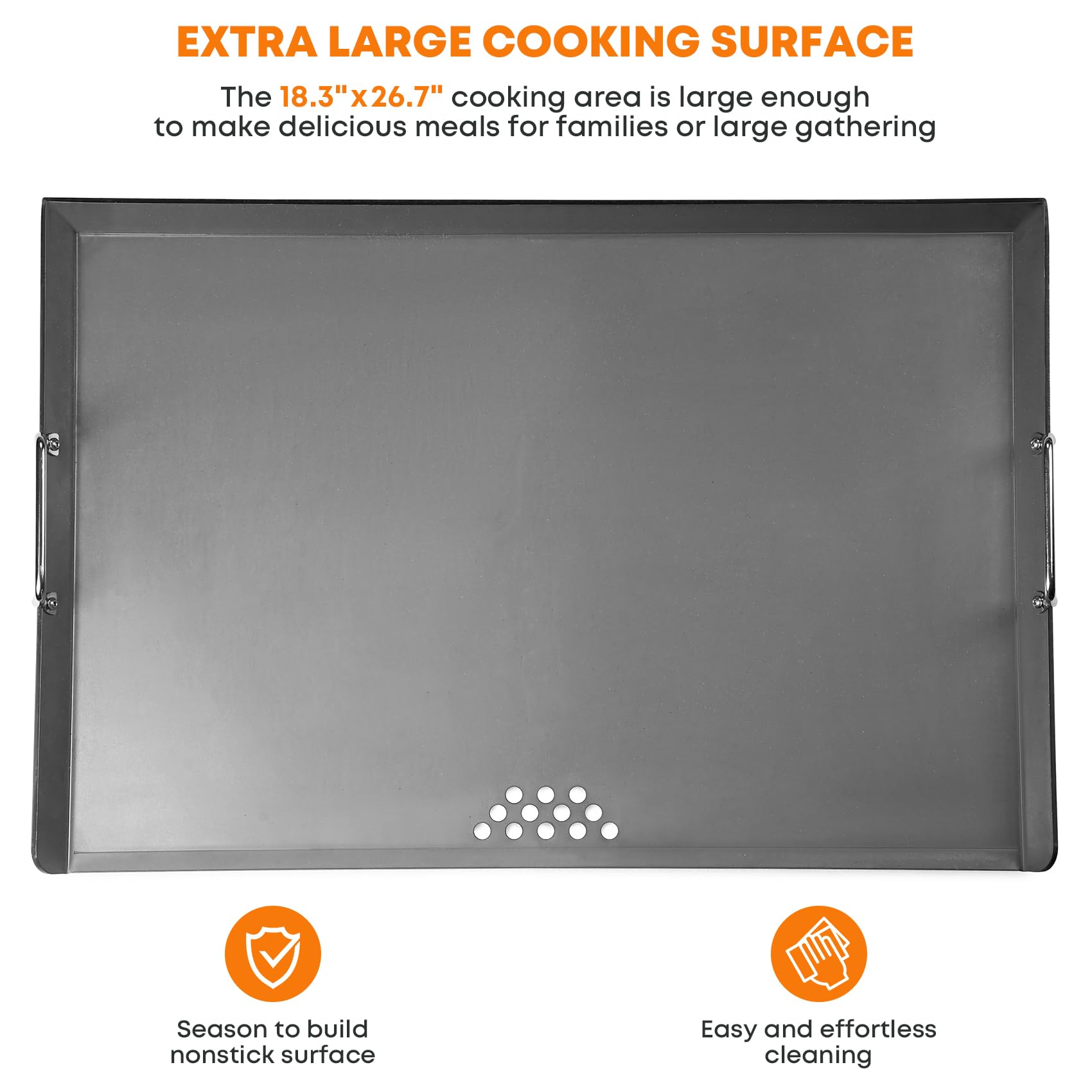 Stanbroil 488-square-inch griddle surface for large meals