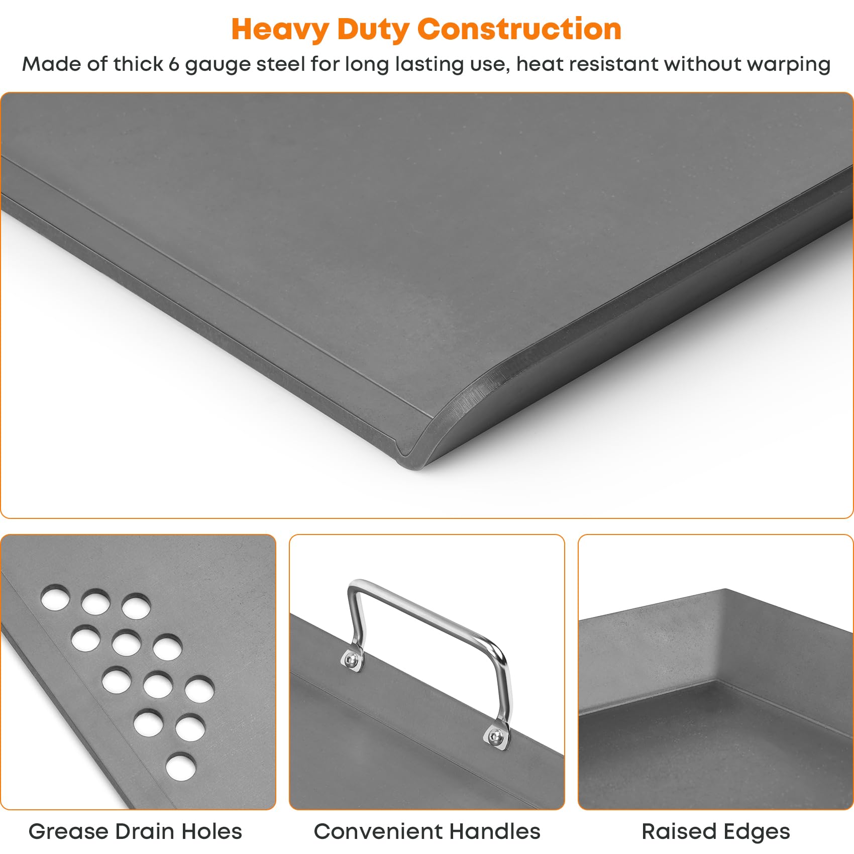 Stanbroil heavy-duty 6-gauge steel construction for durability