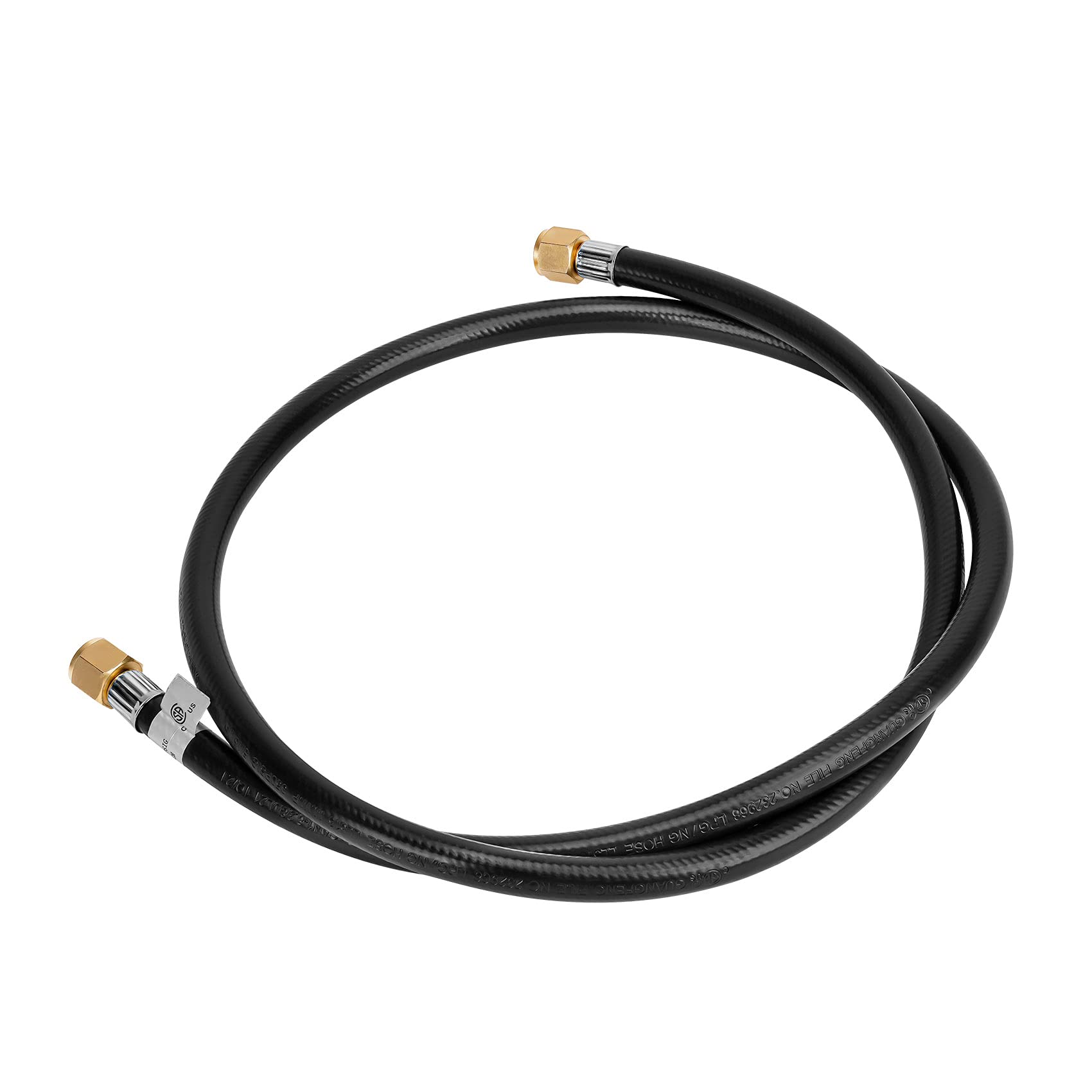 In-use Stanbroil hose configuration with grill and RV setup