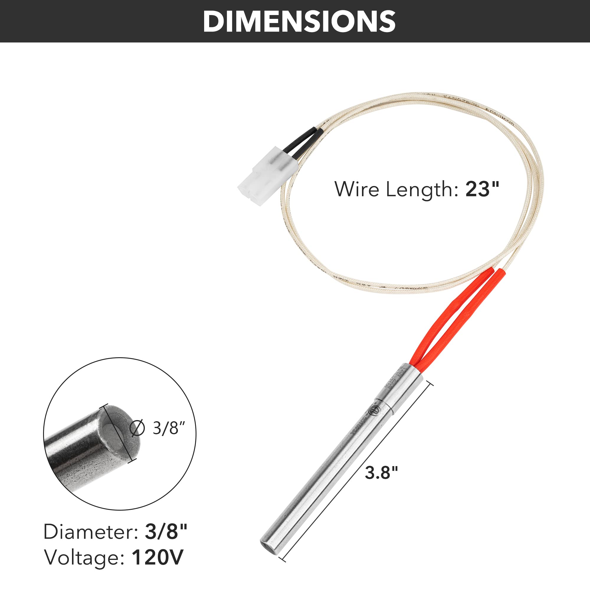 Stanbroil ignition system start for quick, easy grill startup.