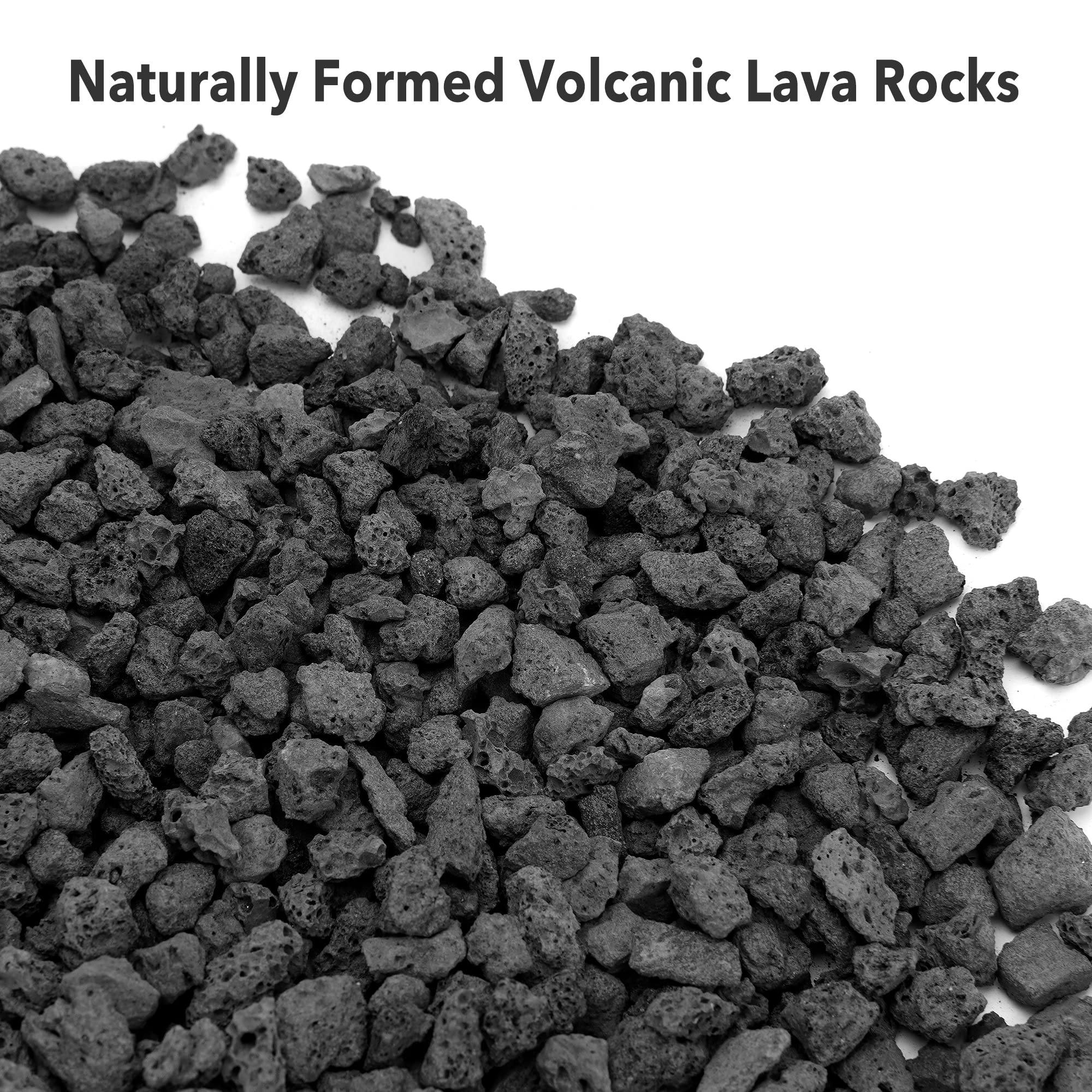 Stanbroil lava rock granules bag view highlighting ready-to-use base