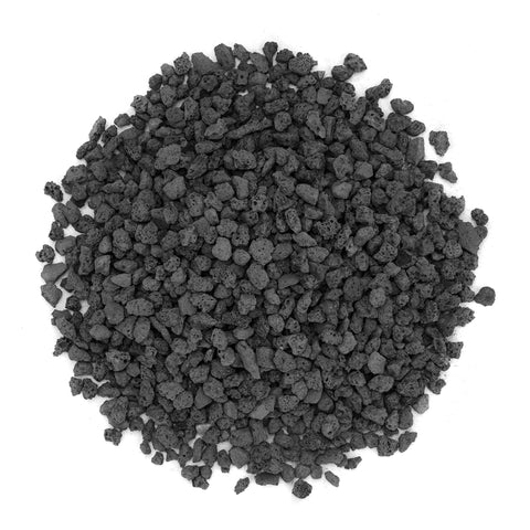 Closeup of Stanbroil lava rock granules showing natural texture for flame beds