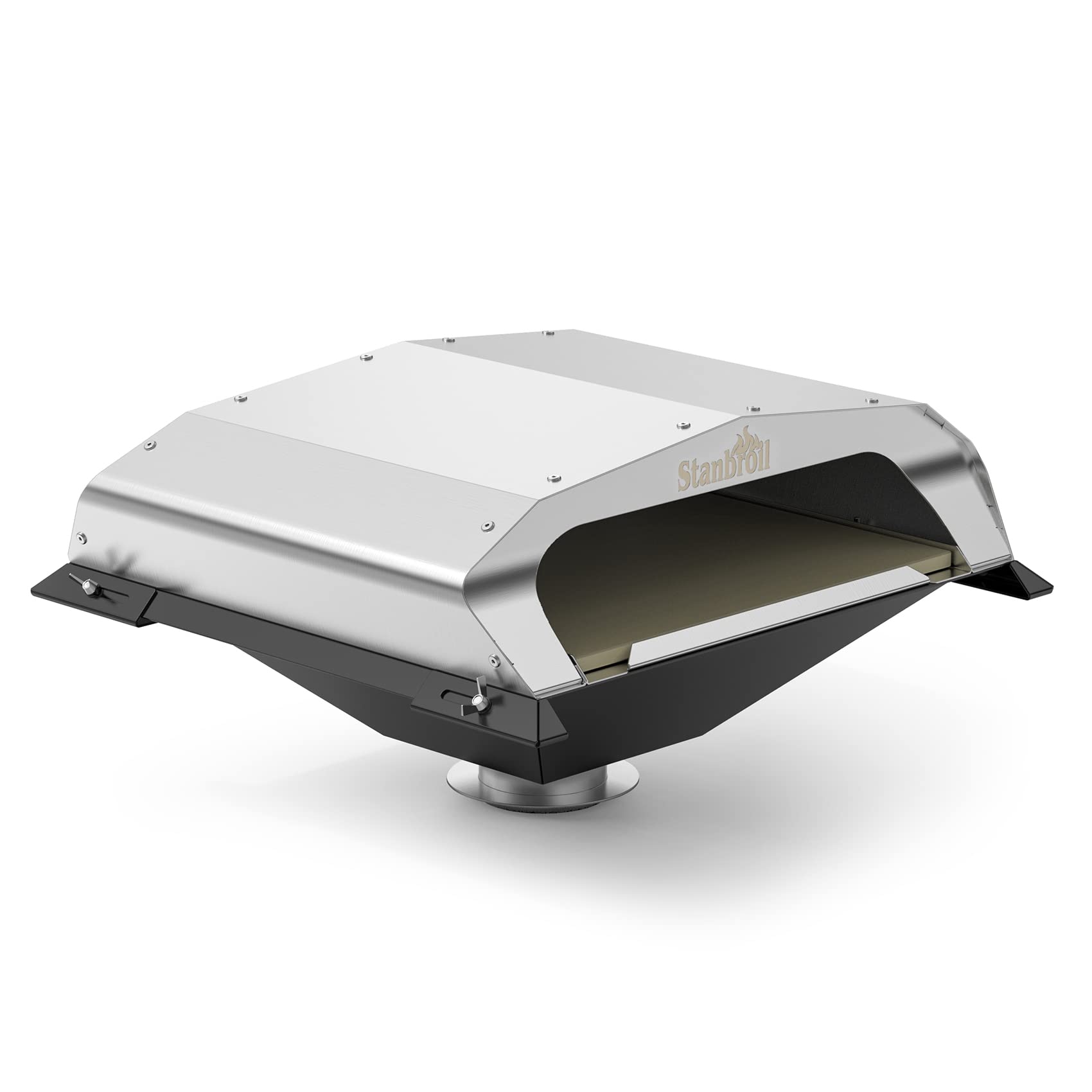 Stanbroil pizza oven attachment creates wood-fired crusts on your grill
