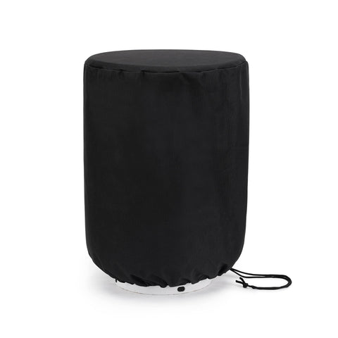 Stanbroil propane tank cover with stable-tabletop for outdoor workspace.