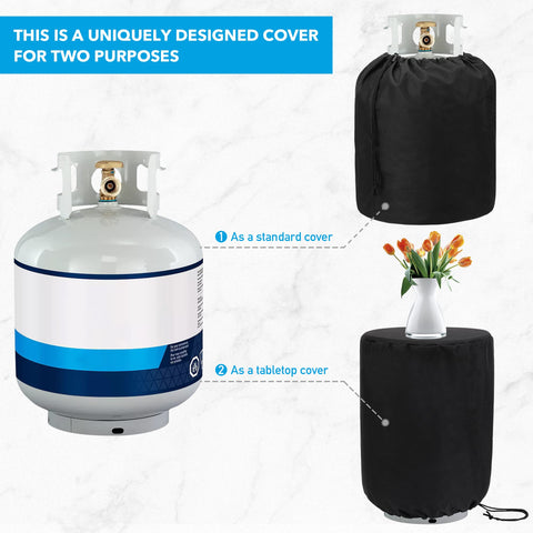 Stanbroil tank cover waterproof coating protects against rain and snow.