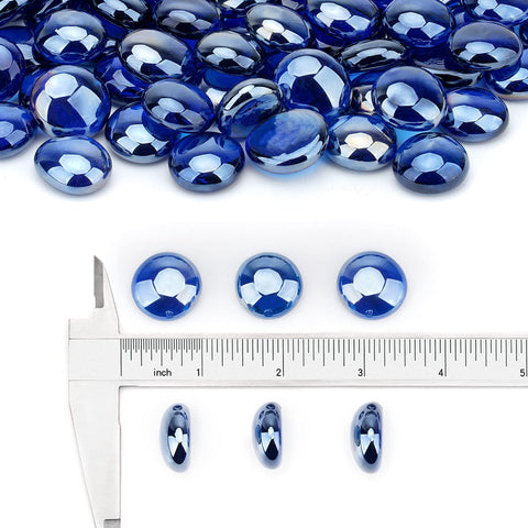 Stanbroil cobalt-blue glass drops provide even color and premium look in indoor fireplaces.