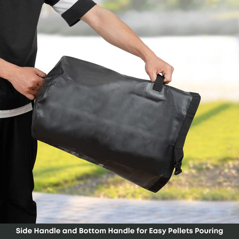 Stanbroil side and bottom handles ease pouring and loading.