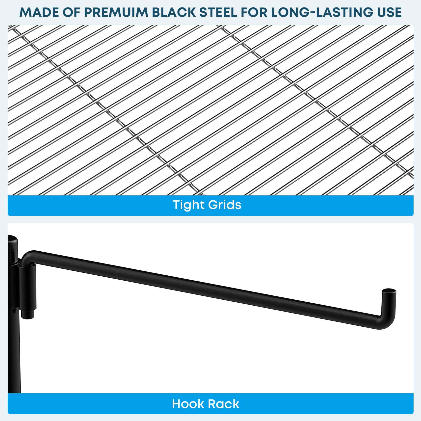 Stanbroil stainless-steel-swing-grate provides durable, adjustable cooking with convenient height changes.