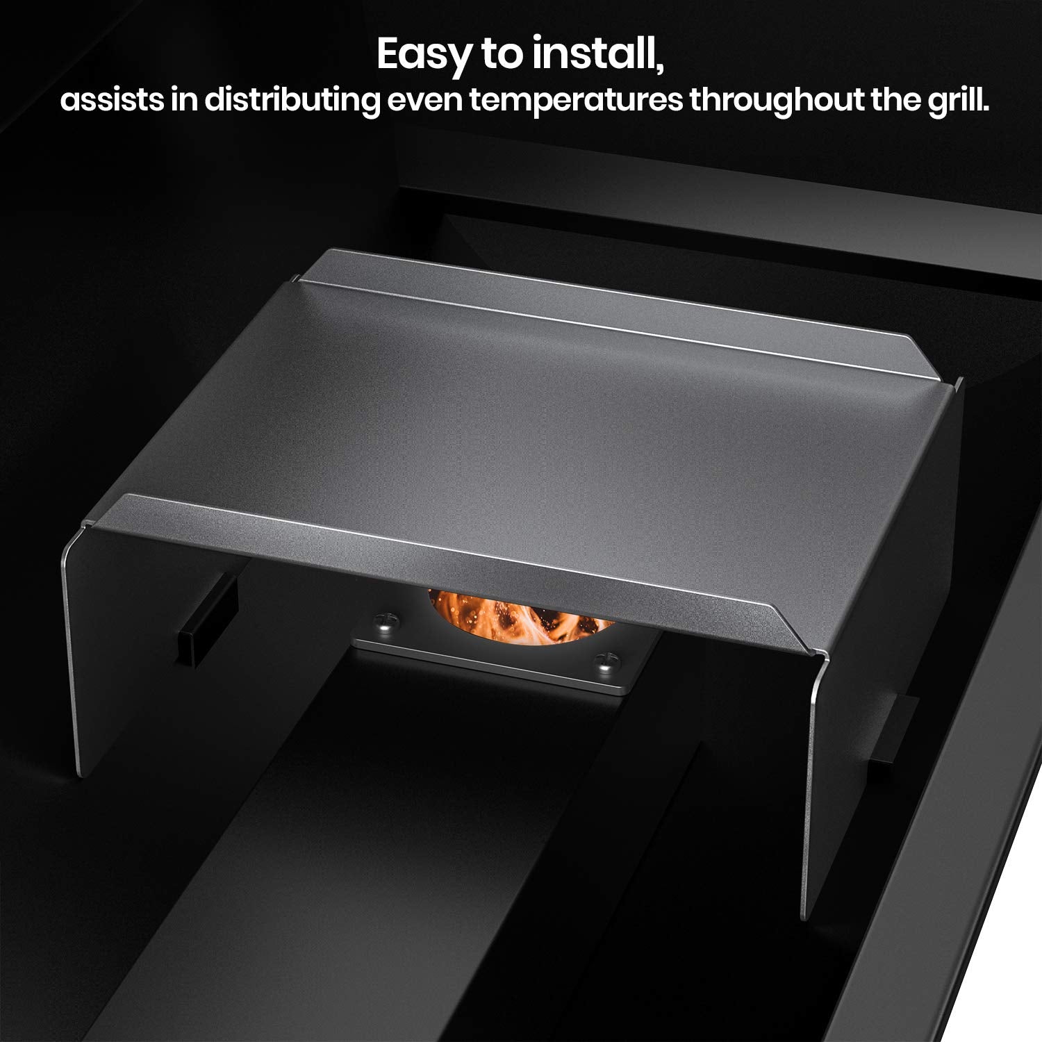 Stanbroil Tex Elite fit diffuser ensures secure mounting for Traeger models.