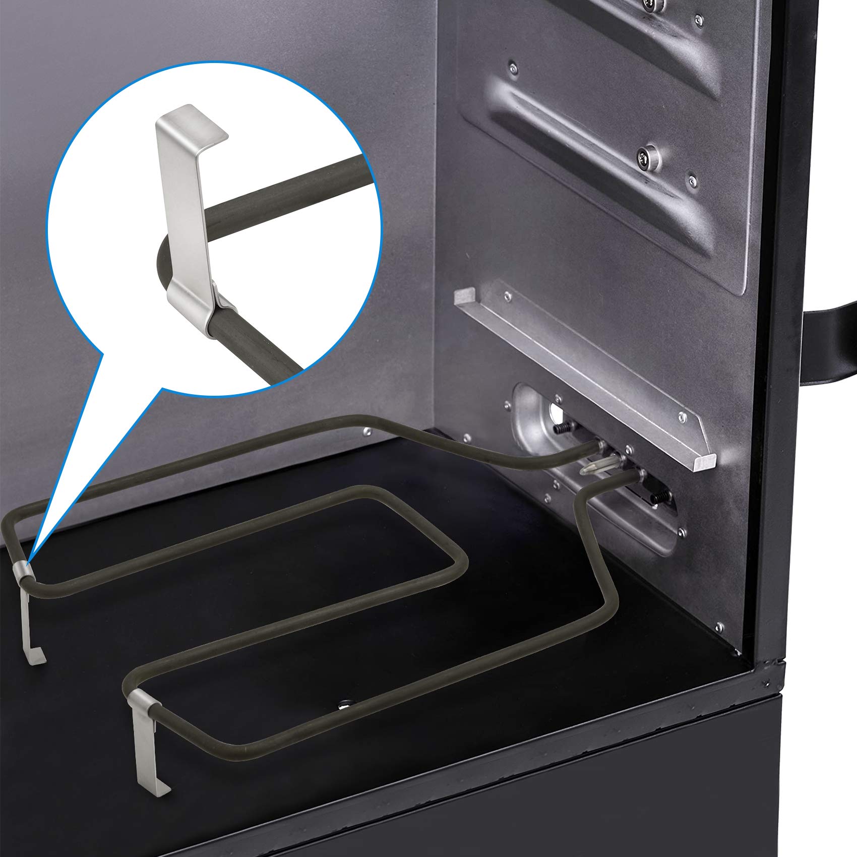 Stanbroil thermostat cord controller in use for on-the-fly temp adjustments.