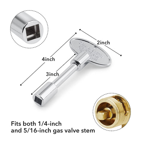 Stanbroil valve key showing 1/4 and 5/16 inch fit for versatile control