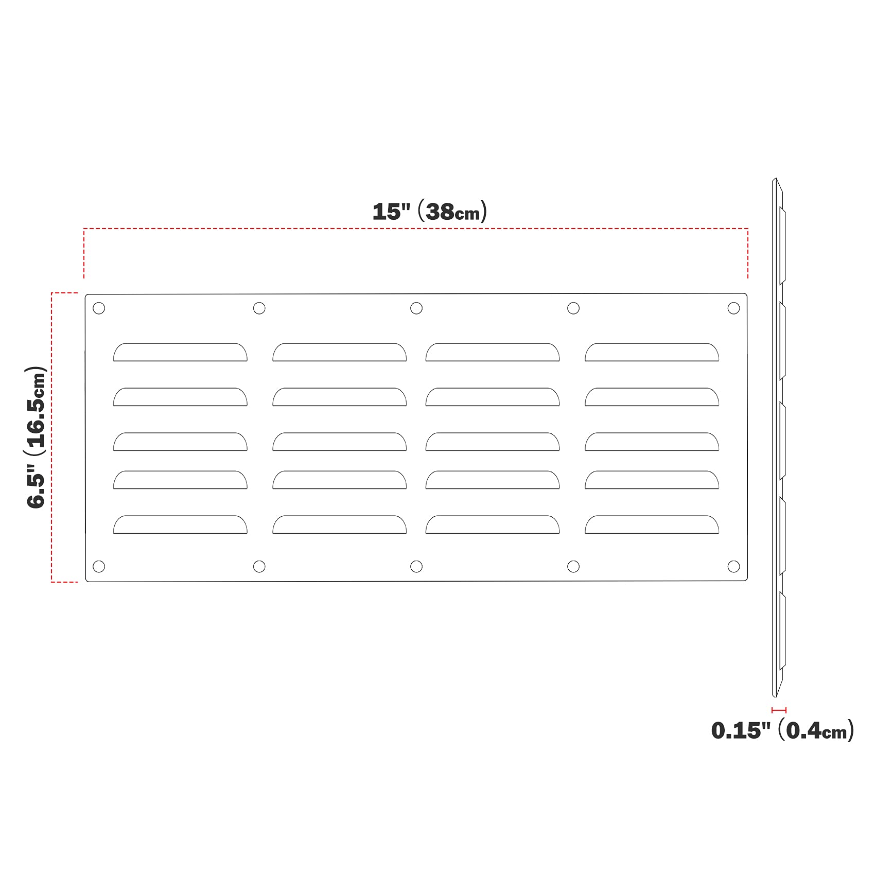 Stanbroil venting panel 304 stainless steel withstands outdoor grilling conditions.