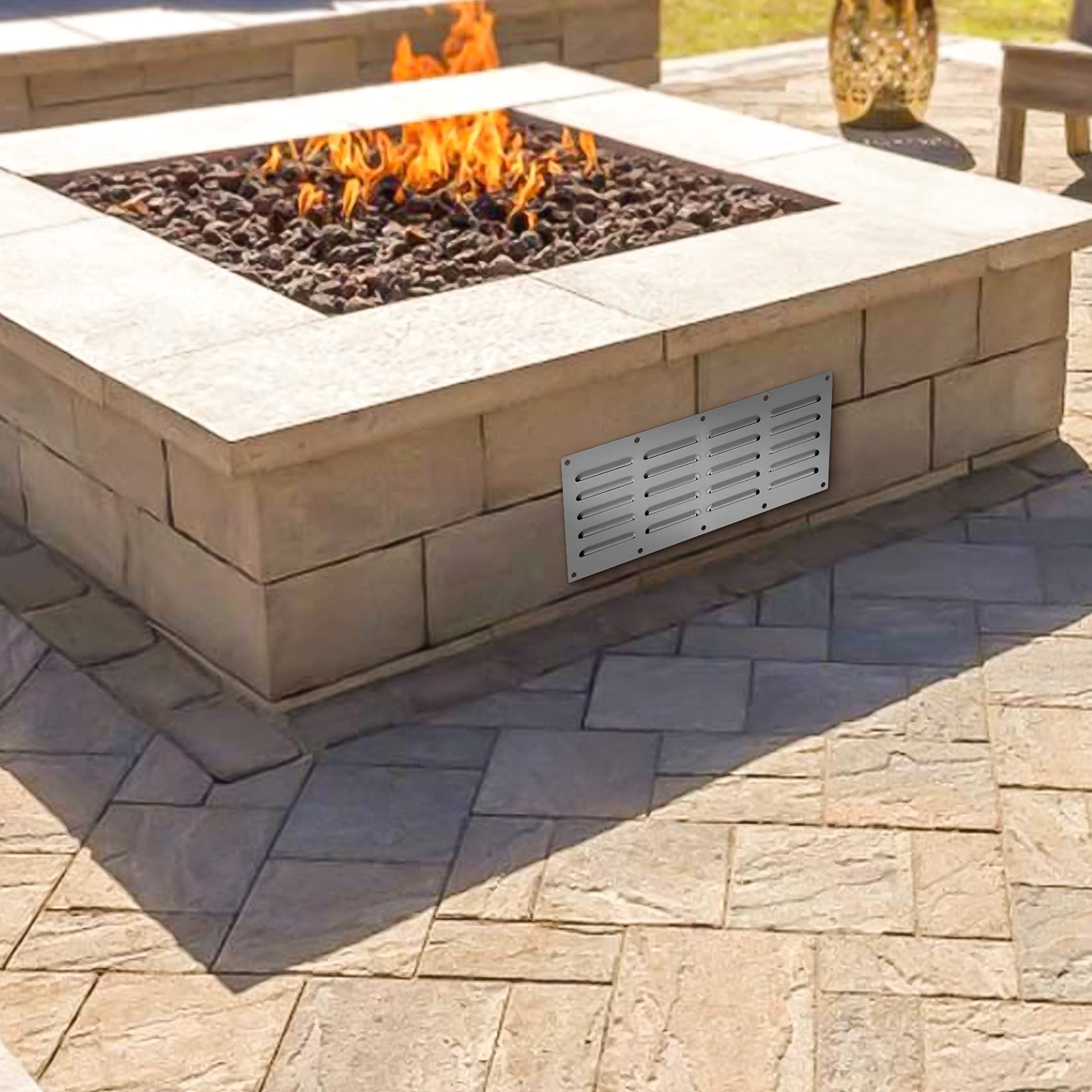 Stanbroil venting panel complements outdoor kitchens with a cohesive look.
