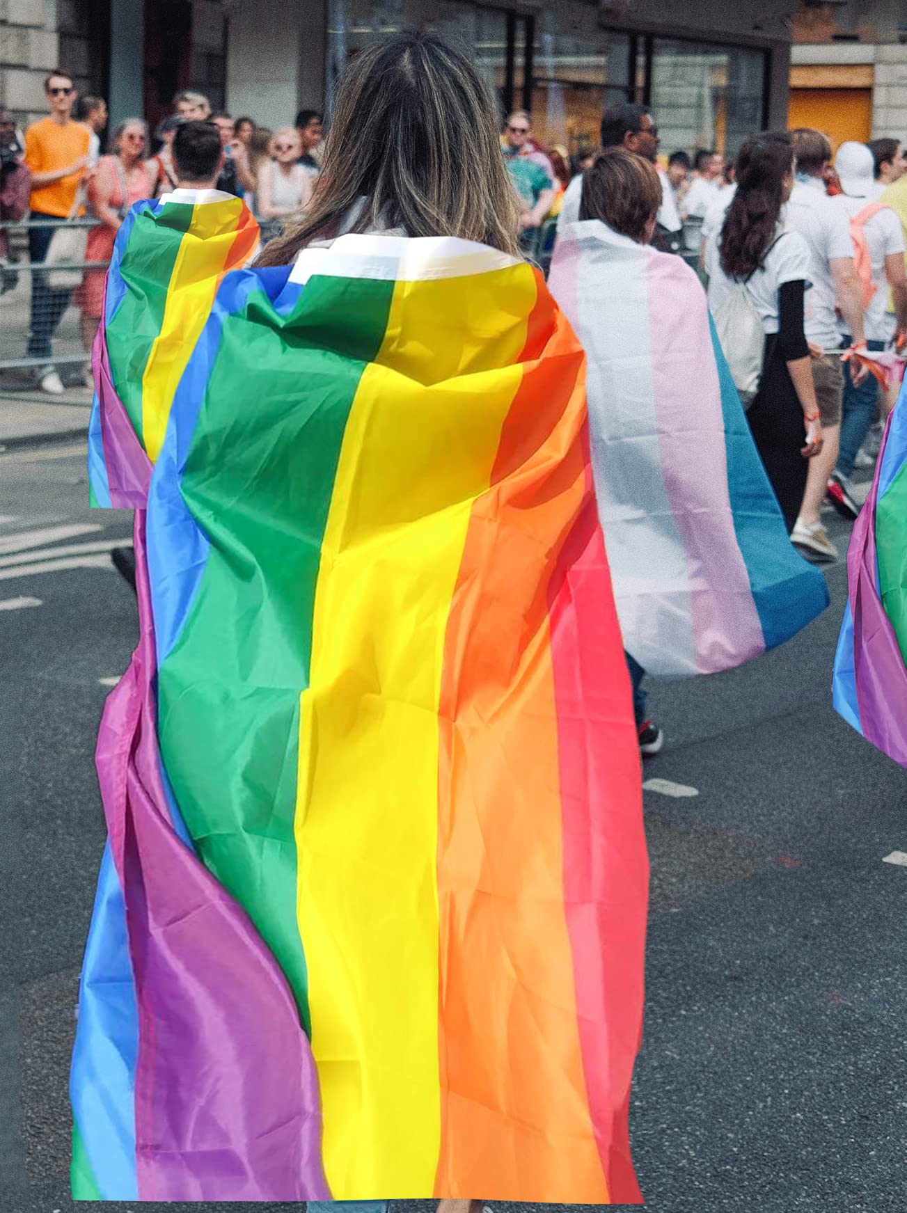 Staont Rainbow Flag features a canvas header for a premium, durable finish.