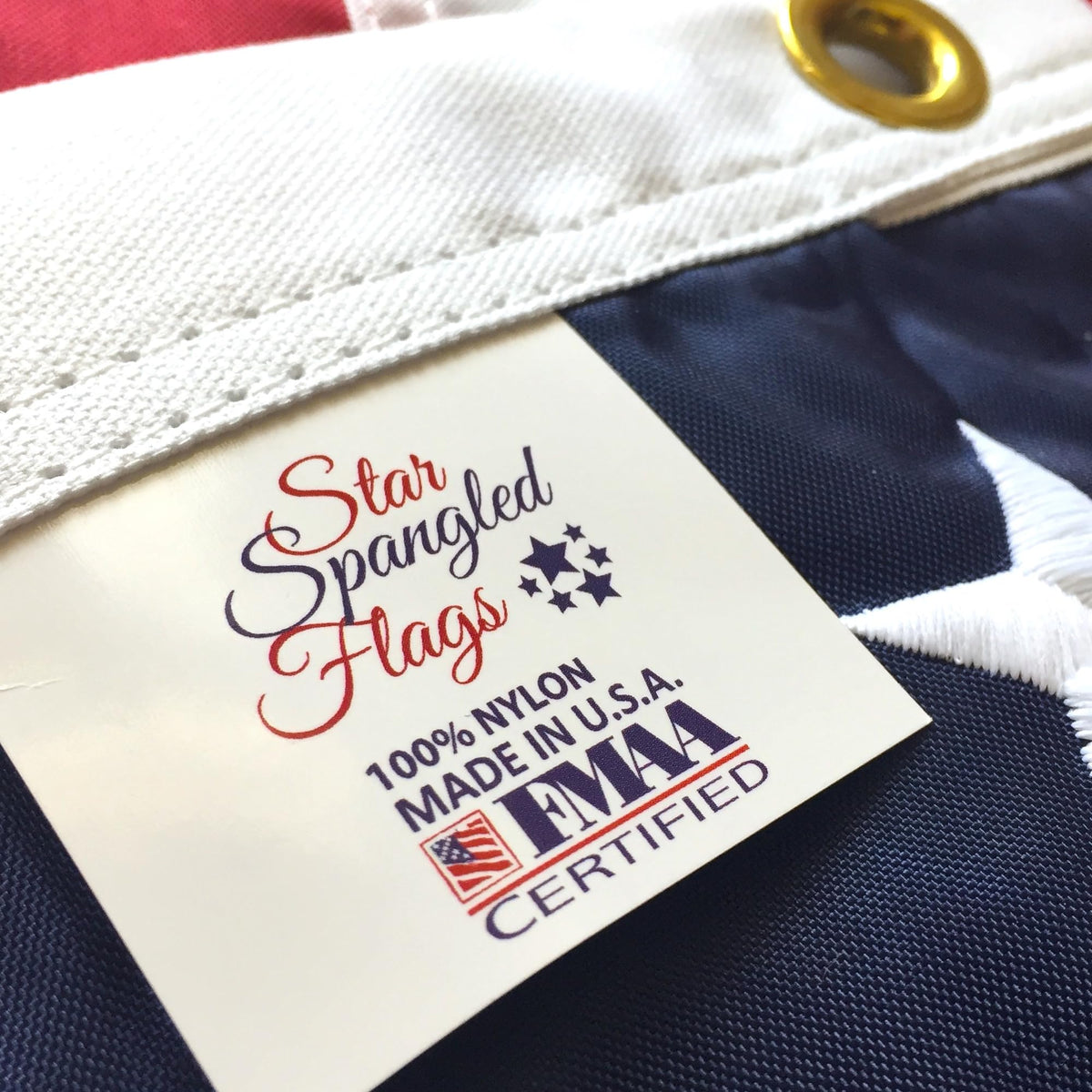 Star Spangled Flags 2x3 outdoor flag with embroidered stars for all-weather display.