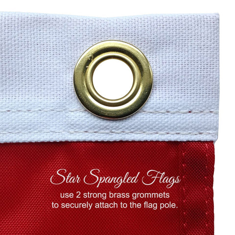 Star Spangled Flags American flag 4x6 made from fade-resistant nylon for sun and rain endurance.