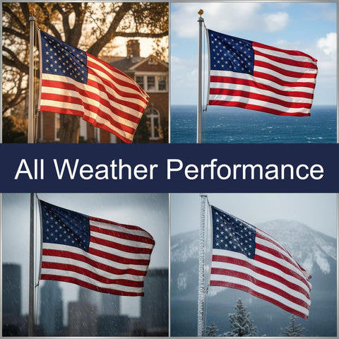 Star Spangled Flags brass grommets for secure flagpole mounting