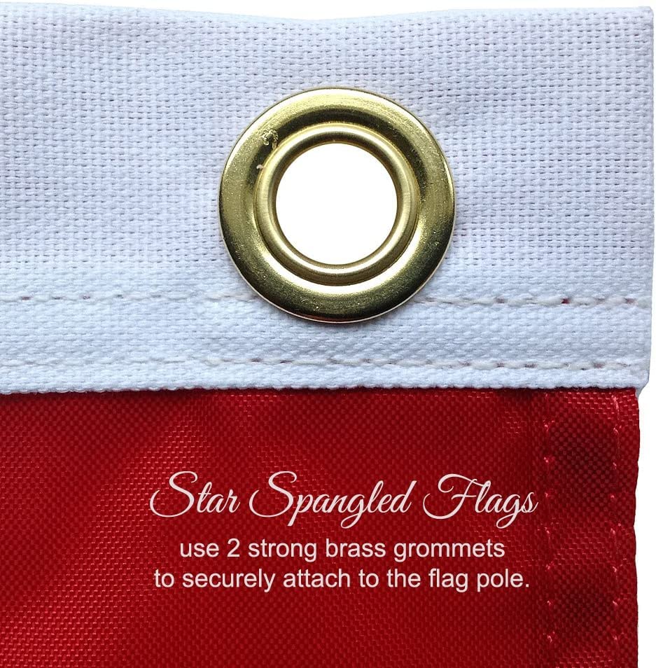 Star Spangled Flags fade-resistant nylon suitable for all-weather use