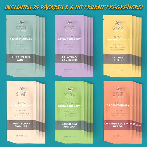 STAR SPLASH coconut yuzu packets for tropical spa experiences