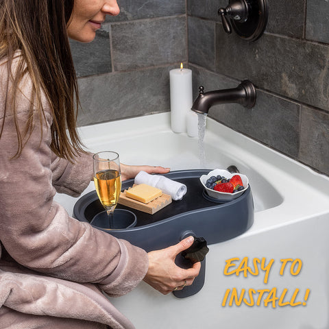 Star Splash tray drainage holes help water drain in spa environments.