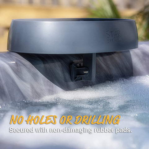 Star Splash outdoor spa accessory designed for easy access and cleanup.