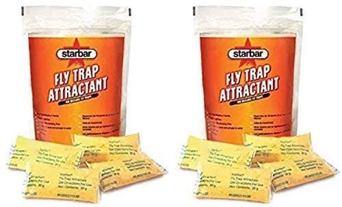 Starbar attractant pouches close-up for easy trap refills.