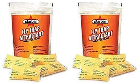Starbar attractant pouches close-up for easy trap refills.