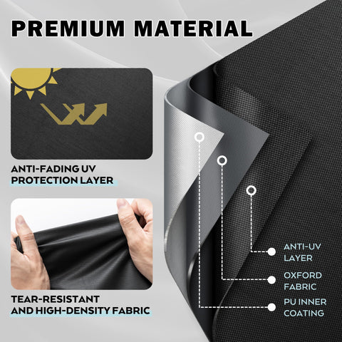 Starcrew griddle cover fit-secure view ensures a snug, wind-resistant fit.