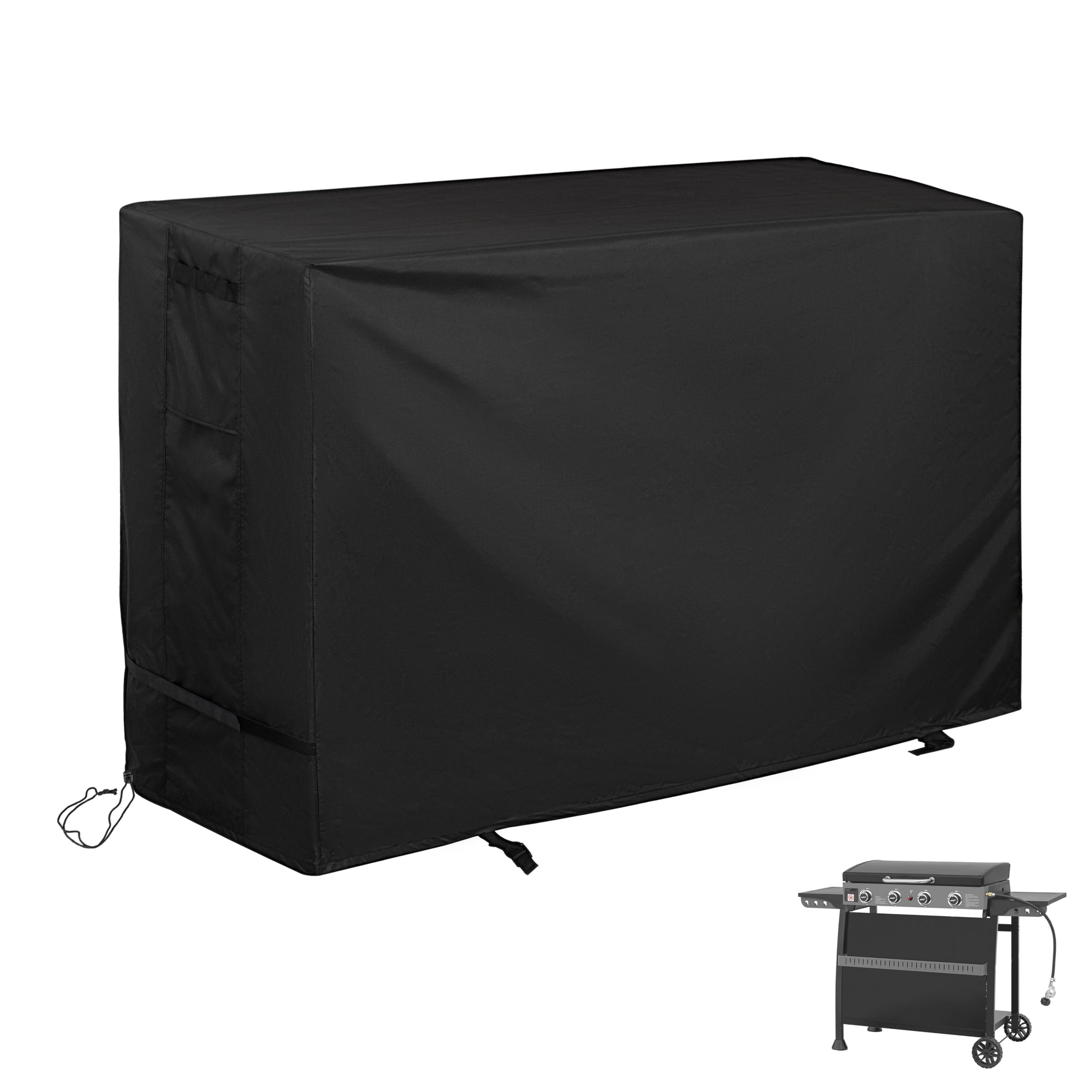 Starcrew griddle cover front view protects Royal Gourmet PD4001 from weather.