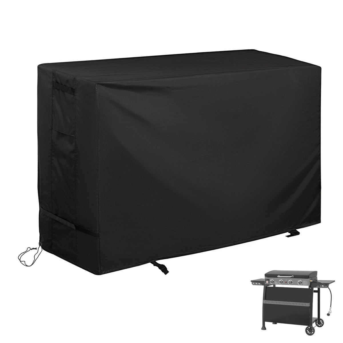 Starcrew griddle cover front view protects Royal Gourmet PD4001 from weather.
