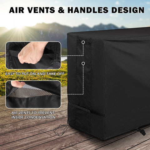 Starcrew griddle cover material-420d view emphasizes sturdy, tear-resistant fabric.