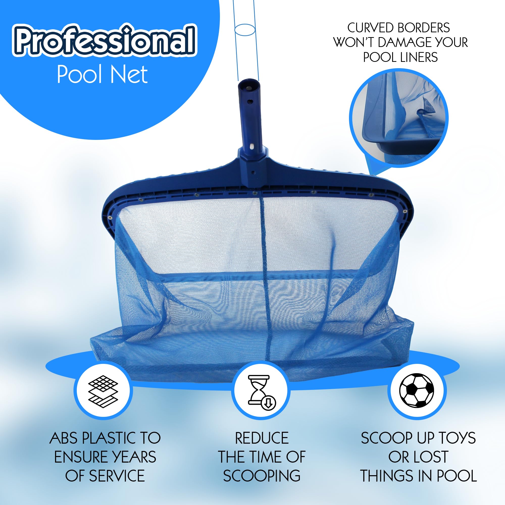 Stargoods universal pole compatibility fits telescopic poles for versatile cleaning.
