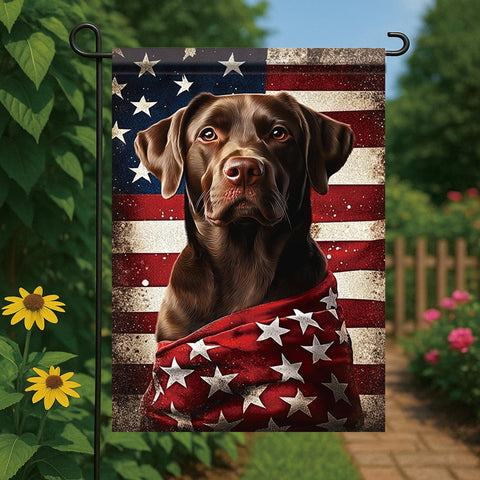 Starlit Patio flag draped on porch for welcoming outdoor appeal.