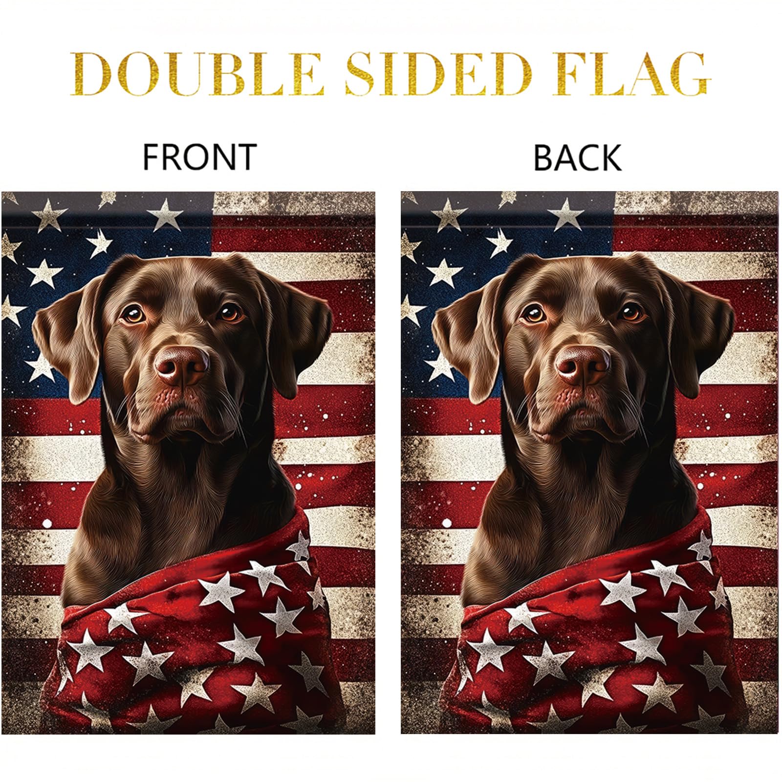 Starlit Patio gift-ready patriotic flag ideal for dog lovers and families.
