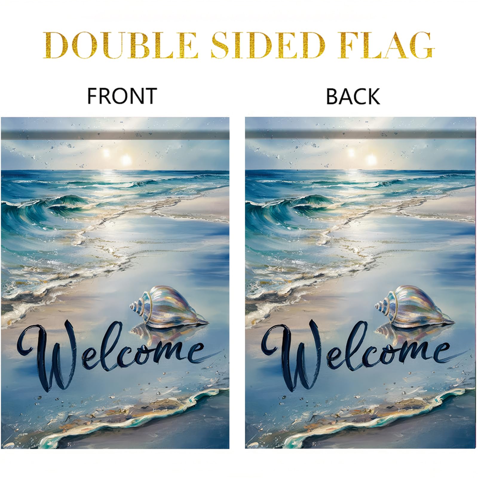 Starlit Patio Nautical garden flag for beach homes and vacation houses