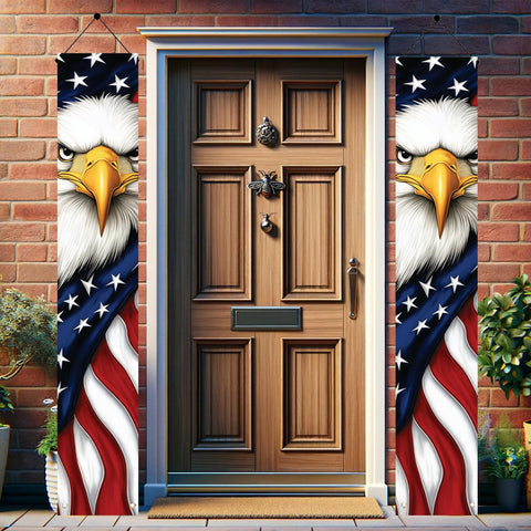 Starlit Patio versatile porch decor eagle banner for indoor or outdoor use
