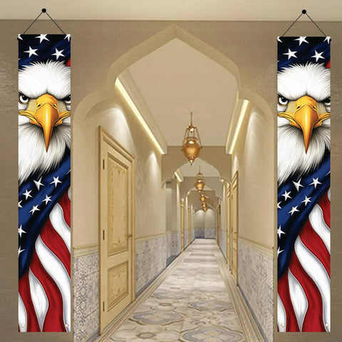 Starlit Patio Veterans Day porch sign creates welcoming entry
