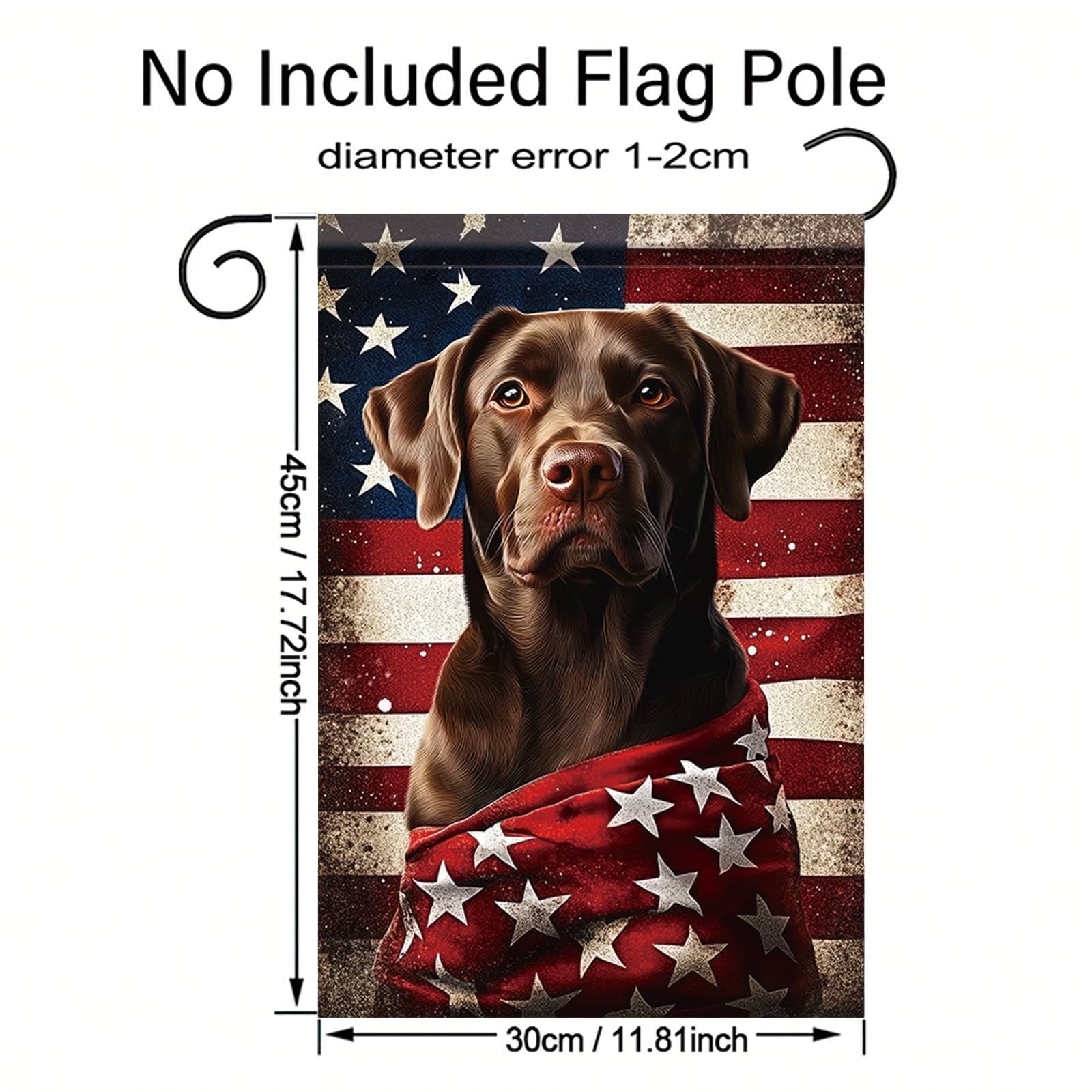 Starlit Patio yard flag in sunlit garden enhances curb appeal.
