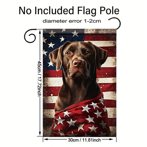 Starlit Patio yard flag in sunlit garden enhances curb appeal.