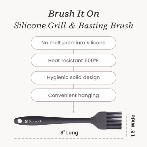 StarPack Home Brush it On 8-inch length enables precise sauce application