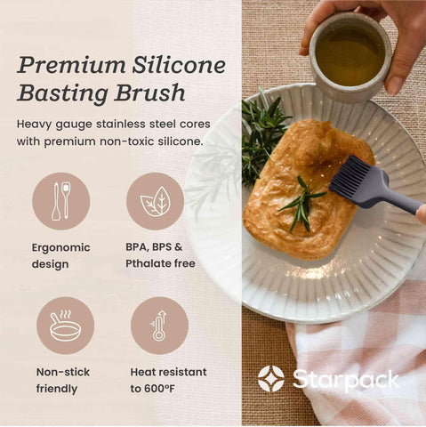 StarPack Home Brush it On bristle detail highlights silicone bristles