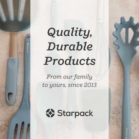 StarPack Home Dishwasher-safe basting brush for quick, residue-free cleaning.